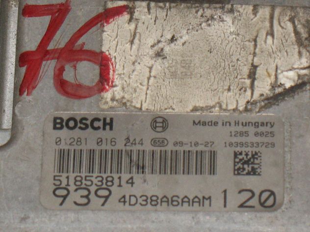 0281016244 ECU ALFA 159 0281016244 51853814 EDC16C39-6.65 939 4D38A6AAM 120 - Foto 2