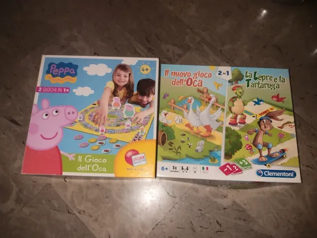 2 giochi oca 1 peppa pig 1 clementoni 1 gioco da tavolo 10 giochi in uno Come nu - Foto 7