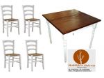 Set Tavoli e Sedie Per Ristoranti Pizzerie Pub In Stile Shabby Chic cod102 Nuovi