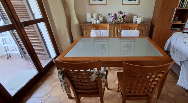 Tavolo rettangolare allungabile  6 sedie - Foto 6