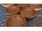 Set 5 piatti più uno grande tutti in terracotta