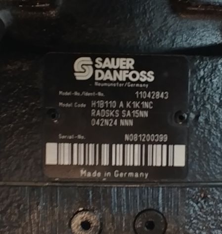 Sauer Danfoss H1B110A Motore Idraulico H1 110 - Foto 5