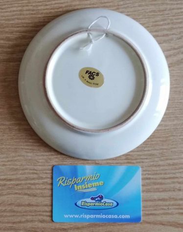 Piatto ceramica di San Marino lavorato a mano FACS - Foto 2