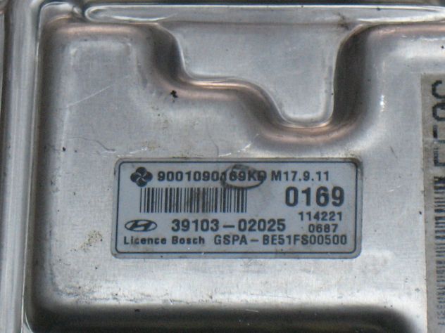 39103-02025 ECU HYUNDAI I10 1.1 M17.9.11 0169 13910302025 9001090169K0 - Foto 2