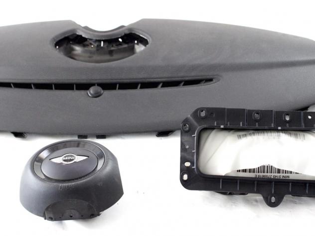 65779809354 KIT AIRBAG MINI ONE D R56 1.6 D 66KW 6M 3P (2012) RICAMBIO USATO CON CENTRALINA AIRBAG, AIRBAG VOLANTE, AIRBAG PASSEGGERO 6791373 9258601 - Foto 3
