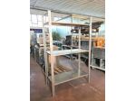 scaffale inox per stoccaggio alimentare usata