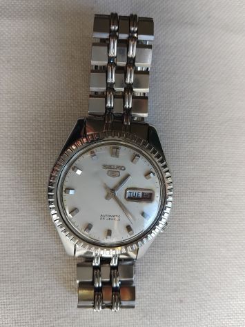 Orologio Seiko automatico usato acciaio day-date.min. sec.cinturino jubilee.. - Foto 5