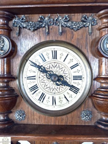 176357 Antico orologio a pendolo foresta nera del XIX secolo - Foto 9
