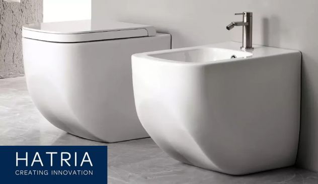 BIDET HATRIA FILO PARETE NEXT BIANCO LUCIDO - NUOVO
