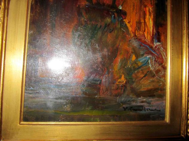 Quadro del pittore Vittorio Cavalleri (1860-1938) - Foto 6