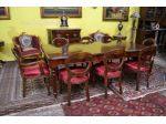 Tavolo da pranzo in mogano stile inglese allungabile fino a 326 cm