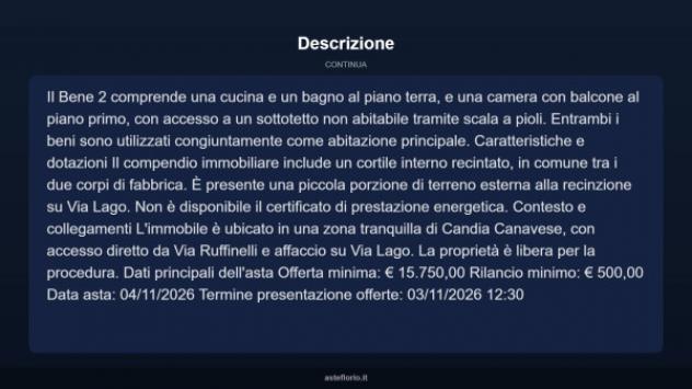 Immobile in asta di 50 m² in vendita a Candia Canavese - Foto 4