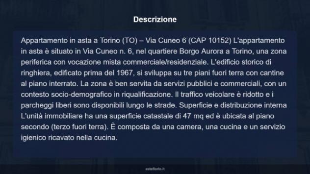 Immobile in asta di 47 m² in vendita a Torino - Foto 5