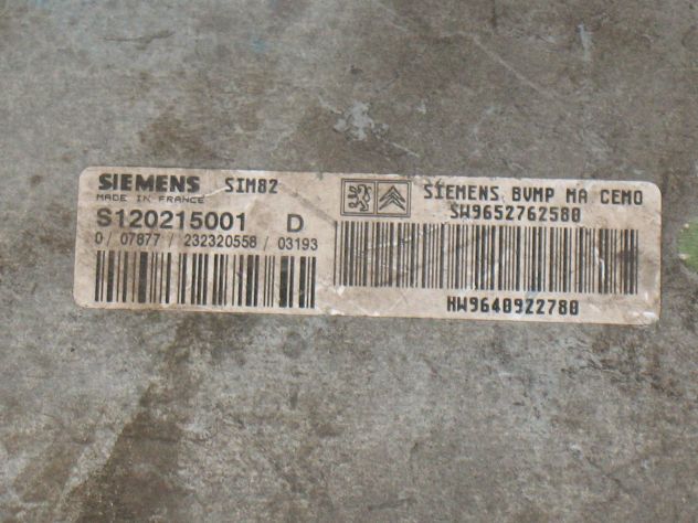 S120215001 ECU CAMBIO CITROEN PEUGEOT SIM82 S120215001D 9652762580 9640922780 - Foto 2