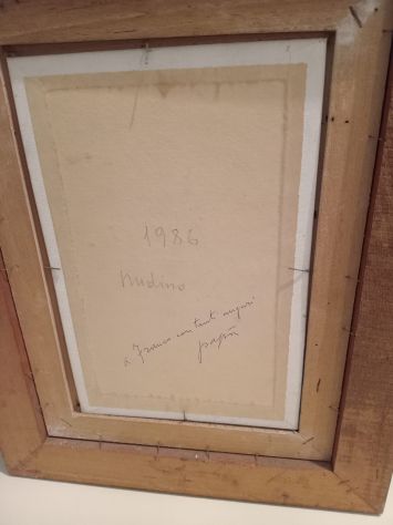 QUADRO NUDO CON CORNICE DI ANTIQUARIATO FIRMATO - Foto 3
