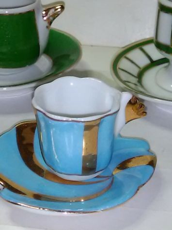 5 TAZZINE E PIATTINI MINIATURA GOLDSCHMUCK - Foto 2