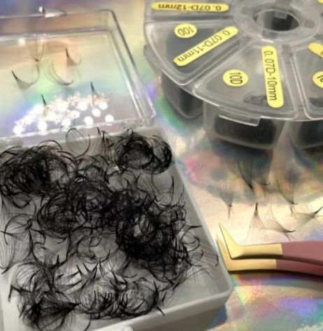 Ciglia singole e a ciuffi vendo kit per extension ciglia - Foto 3