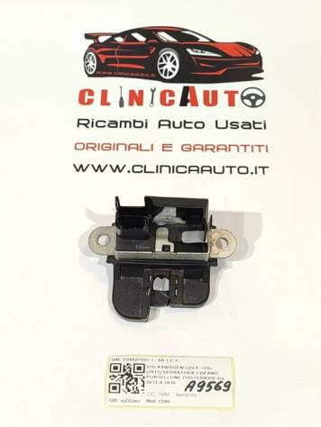 SERRATURA COFANO POSTERIORE VOLKSWAGEN Golf 7 Berlina 5G6827505 CHH (12) - Foto 2