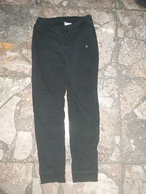 Lotto 4 pantaloni ragazza 11 anni più scaldacollo 1 pantalone nero champion  1pa - Foto 4