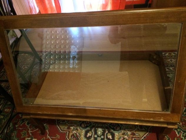TAVOLINO LEGNO E VETRO APRIBILE - Foto 2