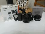 Sony Alpha 6000 mirrorless con scatola e due obiettivi
