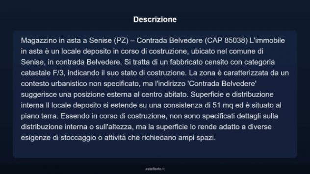 Immobile in asta di 51 m² in vendita a Senise - Foto 4
