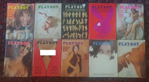 Lotto 10 Playboy USA anni '70