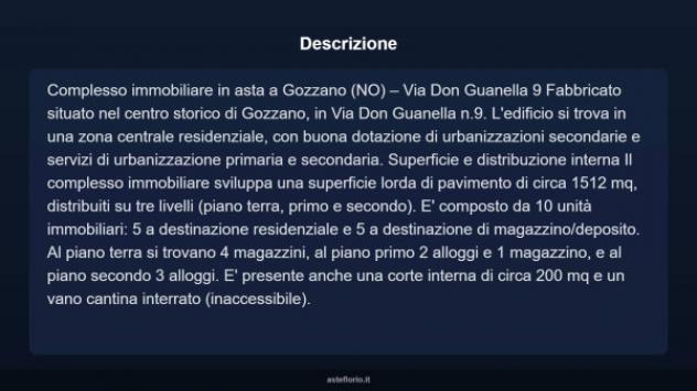 Immobile in asta di 1512 m² in vendita a Gozzano - Foto 6