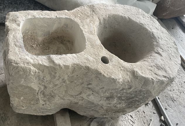 Fontana ricavato da mortaio antico in pietra - Foto 5