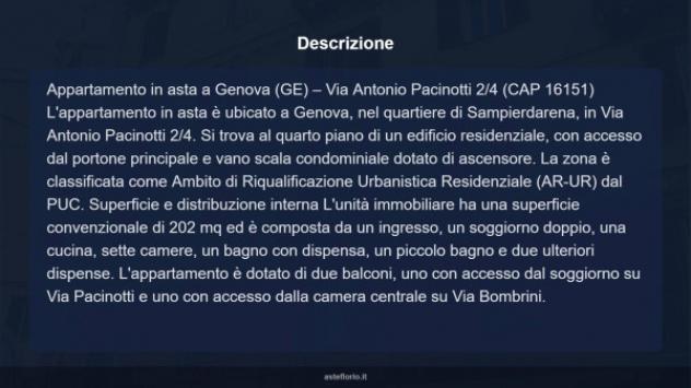 Immobile in asta di 202 m² con più di 5 locali in vendita a Genova - Foto 14