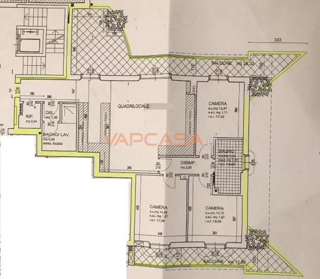 ELEGANTE QUADRILOCALE COMPLETAMENTE ARREDATO E PRONTO DA VIVERE - Foto 14
