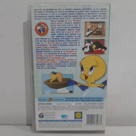 VIDEOCASSETTA WARNER BROS TITTI CASA DOLCE CASA  PIV 17328 *RARISSIMA* - Foto 3