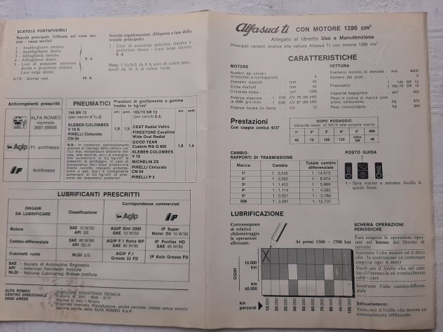 ALFA ROMEO ALFASUD TI ANNO 1973 USO E MANUTENZIONE ORIGINALE - Foto 6