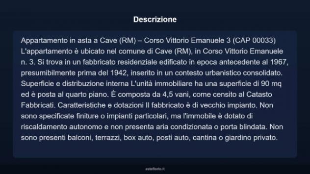 Immobile in asta di 90 m² in vendita a Cave - Foto 4