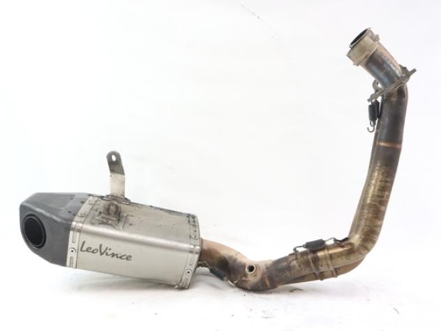 YAMAHA MT-07 14148K MARMITTA SILENZIATORE SCARICO LEOVINCE RM18 19 - 20 MUFFLER PICCOLA AMMACCATURA SENZA DB KILLER