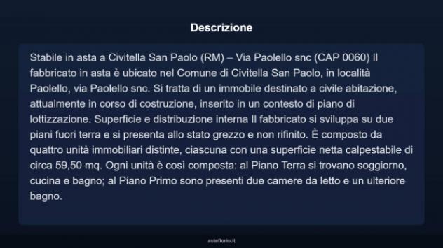 Immobile in asta di 238 m² con più di 5 locali in vendita a Civitella San Paolo - Foto 4