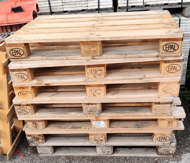 n.100 BANCALI EPAL EUROPALLET 80X120CM PEDANE LEGNO - Foto 2