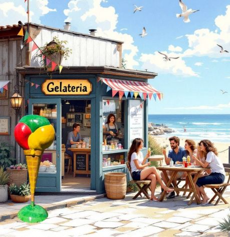 Statua cono gelato in resina - Foto 7
