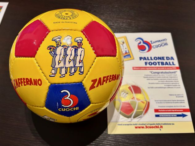 Pallone calcio Zafferano 3 Cuochi Bonetti - Foto 8