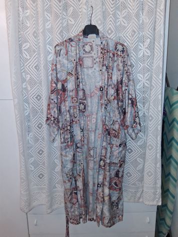 Vestaglia Unisex Cintura in vita Made in Hawaii - 100% Cotone Fantasia Equestre - Foto 2