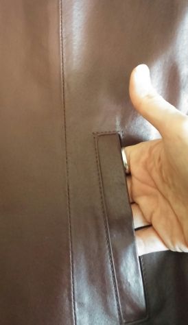 GIUBBINO DI PELLE MARRONE NUOVISSIMO - Foto 3