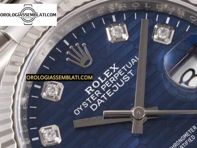 Replica Rolex Assemblata DATEJUST 36 126234 1:1 BEST EDITION ACCIAIO 904L QUADRANTE BLU CON DIAMANTI STRUTTURATI SUL BRACCIALE JUBILEE - Foto 13