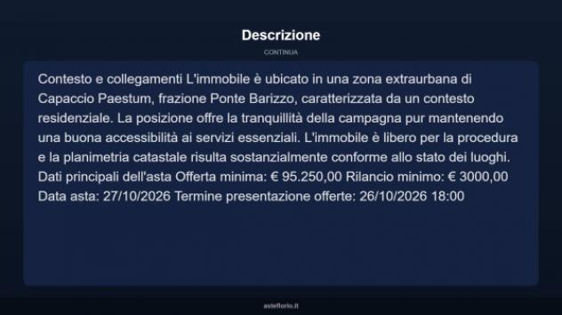 Immobile in asta di 129 m² con più di 5 locali in vendita a Capaccio Paestum - Foto 11