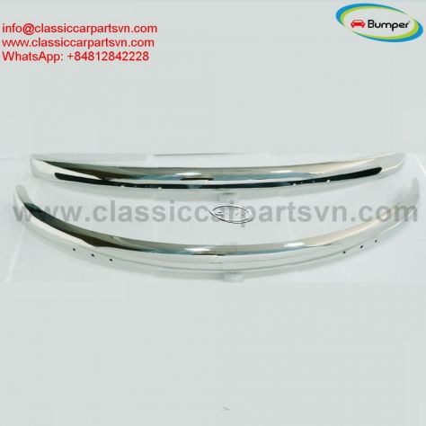 VW Beetle blade style (1955-1972) bumpers by stainless steel new - Foto 4