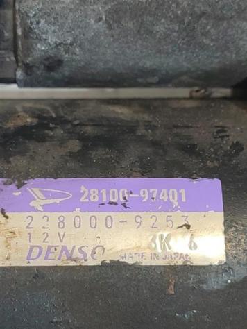 MOTORINO D' AVVIAMENTO DAIHATSU Terios 2° Serie 28100-97401 238000-9253 3SZ benzina 1495 (06) - Foto 5