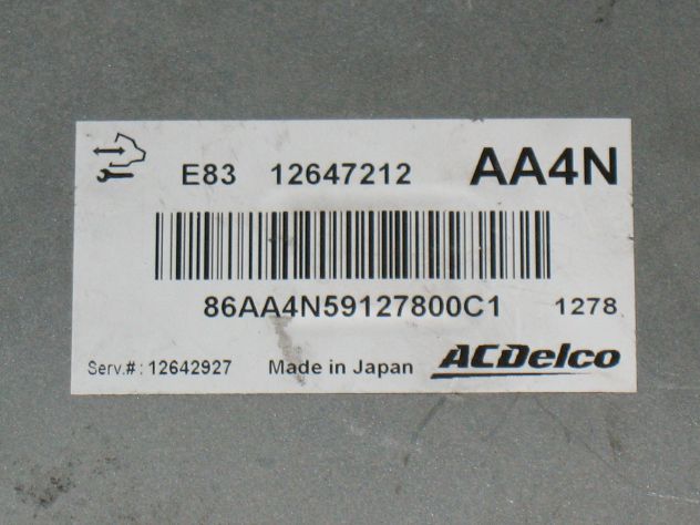 12647212 ECU CENTRALINA MOTORE OPEL ASTRA MERIVA E83 12647212 AA4N 12642927 - Foto 2