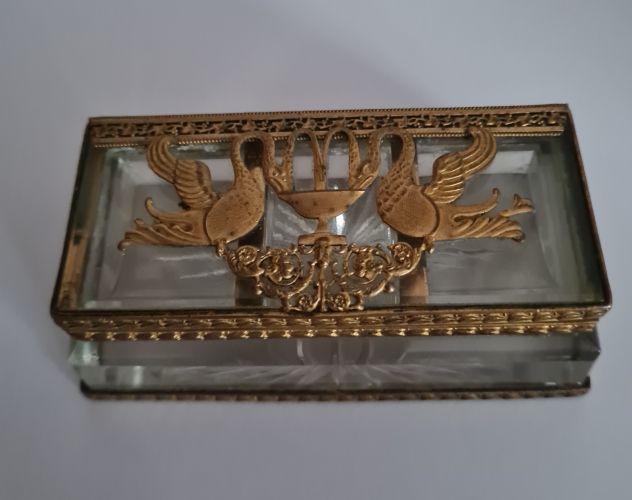 Antico cofanetto da scrivania stile Impero porta timbri - Foto 3