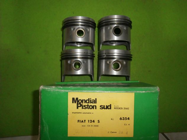 KIT PISTONI FIAT 124S MOT.B2000 CANNA 80.4 COMPLETI DI FASCE ELAST. E SPINOTTI