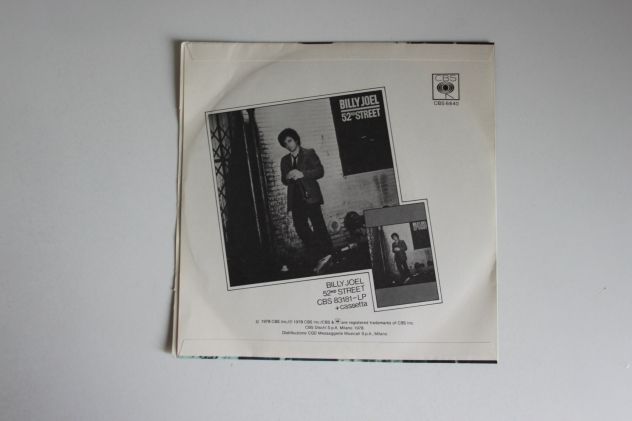 Billy Joel Honesty / My Life Disco Vinile 45 giri 7" 1978 CBS Italy - Foto 2