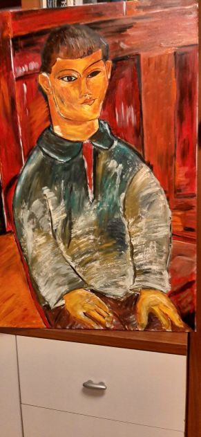 vendo quadri mie riproduzioni opere di A. Modigliani in olio su tela - Foto 8